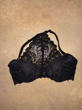PINK Victoria secret snap front Lace Halter bra